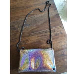 Holographic Cross-Body Purse